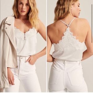 Abercrombie lace trim bodysuit